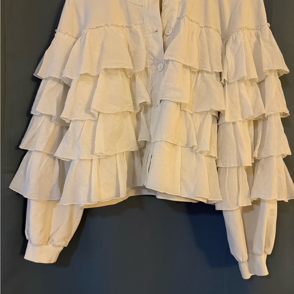 European Culture Tiered Ruffled Jacket – Size Small - Picture 5 of 9